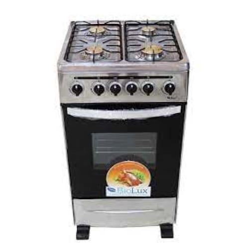 Cuisinière BIOLUX 4 Feux Inox avec tourne broche (M.5252 X T/BR) Cuisinière BIOLUX 4 Feux Inox avec tourne broche (M.5252 X T/BR)